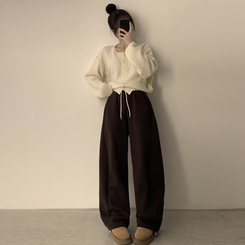 トレーニングパンツ サイドストリングトレーニングジョガーパンツ(5color) MOCHA