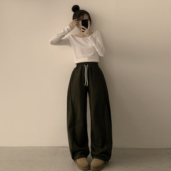 トレーニングパンツ サイドストリングトレーニングジョガーパンツ(5color) KHAKI