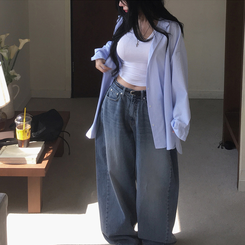 半袖Tシャツ レイヤードセミクロップ半袖Tシャツ IVORY