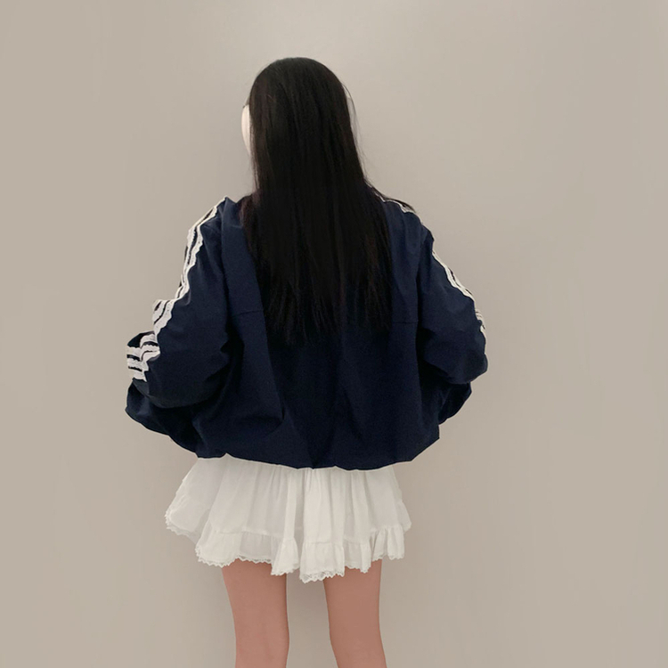 슈가 러블리 바스락 레이스 캉캉 미니 스커트 화이트