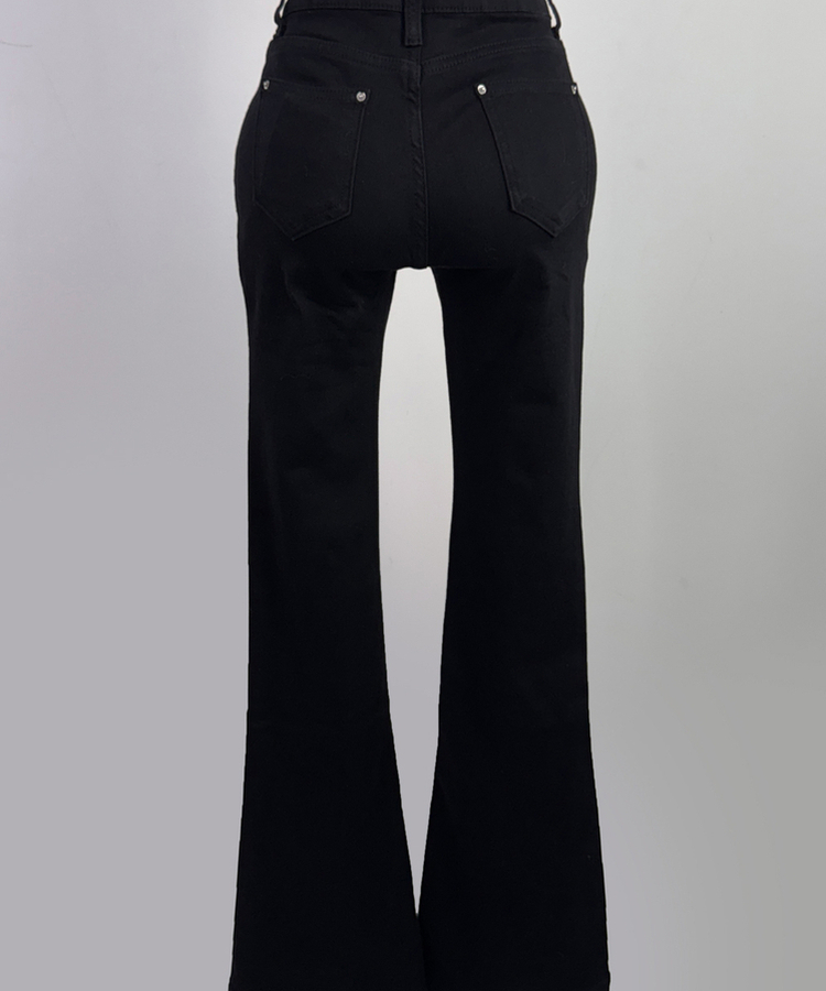 ローライズ骨盤パッドブーツカットパンツ