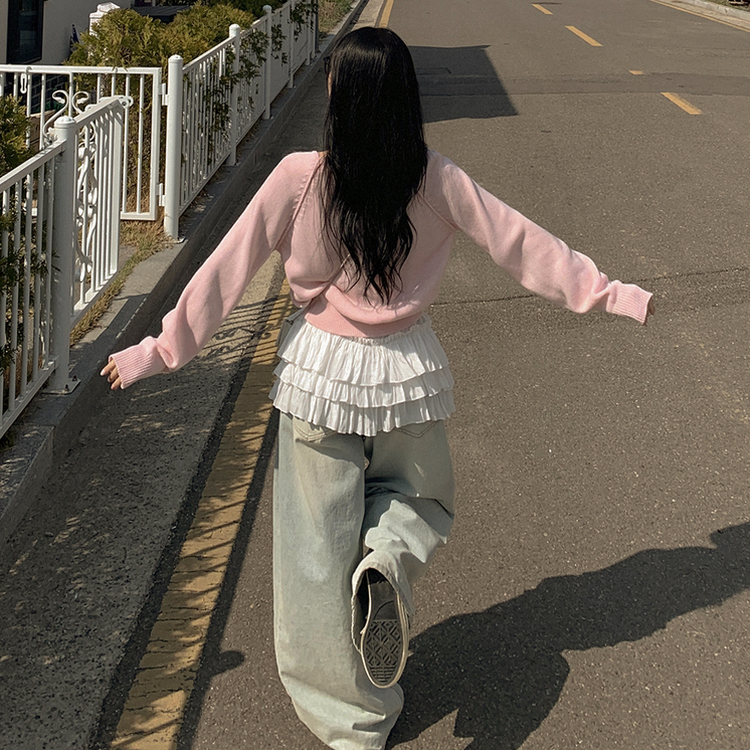 ティアードフリルレイヤードミニワンピース IVORY