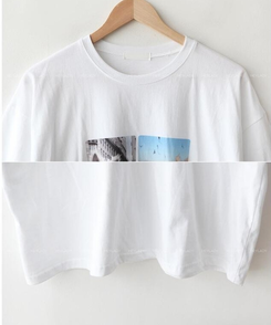 半袖Tシャツ コットンプリンティング半袖Tシャツ