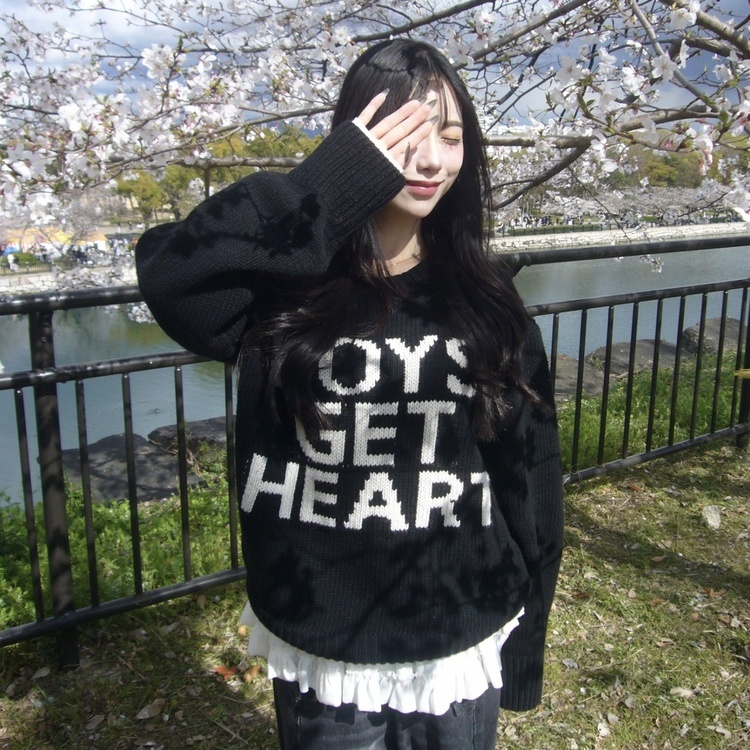 프릴긴팔티셔츠 아이보리