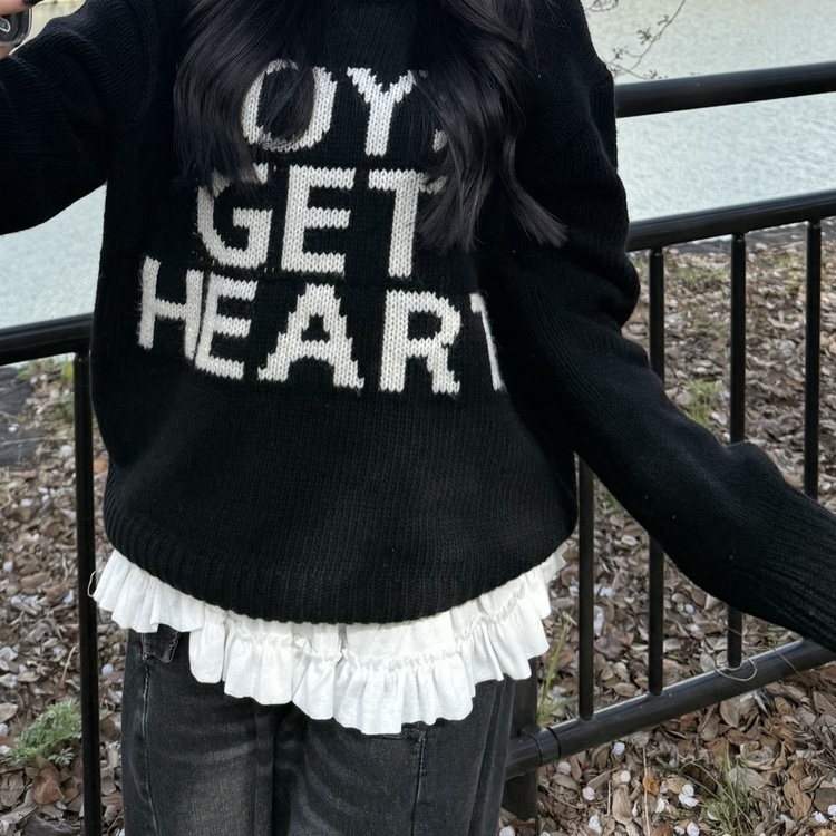 프릴긴팔티셔츠 아이보리