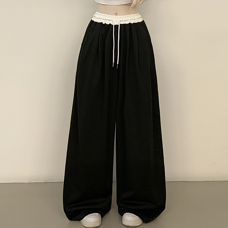 レースラインワイドトレーニングパンツ BLACK