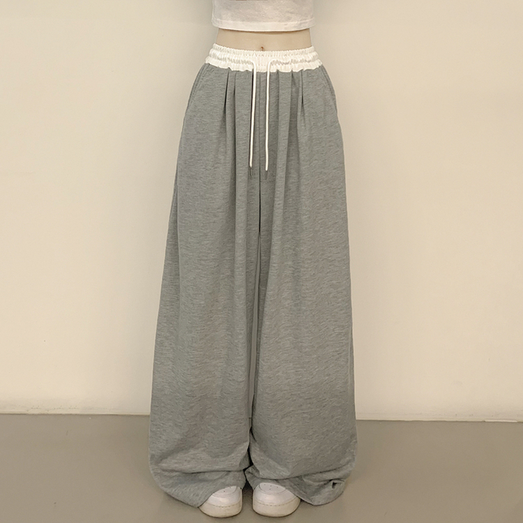 レースラインワイドトレーニングパンツ GREY