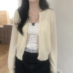 [부드러워요!핏보장]부드러운 사계절 데일리 심플 긴팔 가디건 10color 크림
