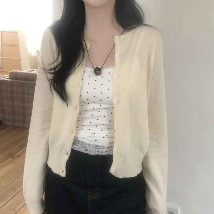 [부드러워요!핏보장]부드러운 사계절 데일리 심플 긴팔 가디건 10color 크림