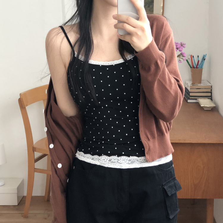 デイリーシンプル長袖カーディガン(10color) BROWN