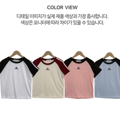 半袖Tシャツ フィットカラーライン半袖Tシャツ