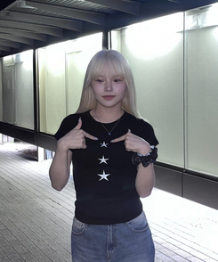 半袖Tシャツ スリスター 半袖Tシャツ BLACK