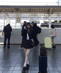 ドットバルーンスカート BLACK