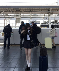 ドットバルーンスカート BLACK