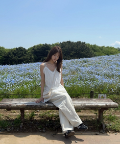ミニワンピース シェアレースティアードワンピース WHITE