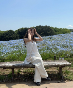 ミニワンピース シェアレースティアードワンピース WHITE