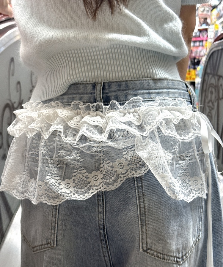 ティアードレースラップスカート IVORY