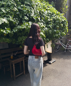 半袖Tシャツ ドットボタンTシャツ BLACK