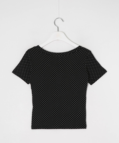 半袖Tシャツ ドットボタンTシャツ