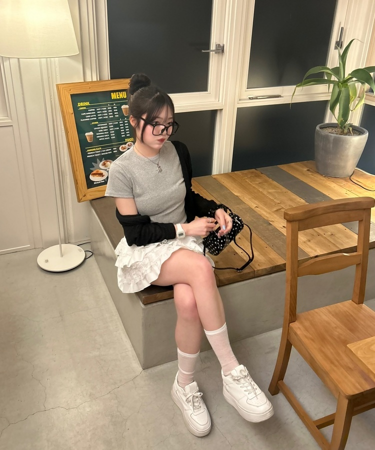 サマーニットカーディガン BLACK