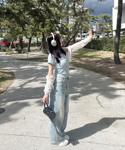 半袖Tシャツ 【単独商品/超特価】-3kg 細見えスリムフィット半袖 Tシャツ SKY BLUE
