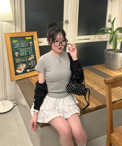 半袖Tシャツ 【単独商品/超特価】-3kg 細見えスリムフィット半袖 Tシャツ GRAY