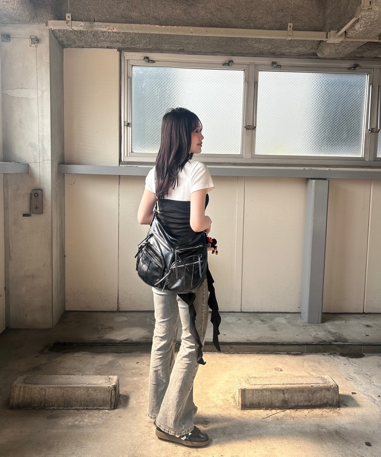 【単独商品/超特価】-3kg 細見えスリムフィット半袖 Tシャツ IVORY