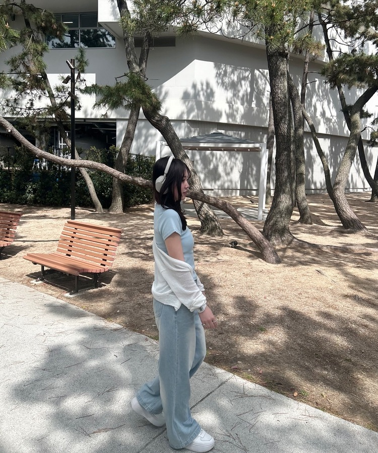 【単独商品/超特価】-3kg 細見えスリムフィット半袖 Tシャツ SKY BLUE