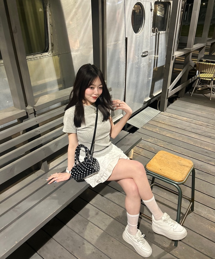 【単独商品/超特価】-3kg 細見えスリムフィット半袖 Tシャツ GRAY