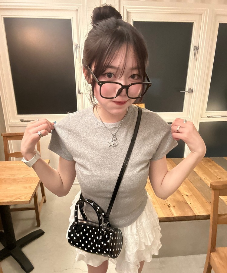【単独商品/超特価】-3kg 細見えスリムフィット半袖 Tシャツ GRAY