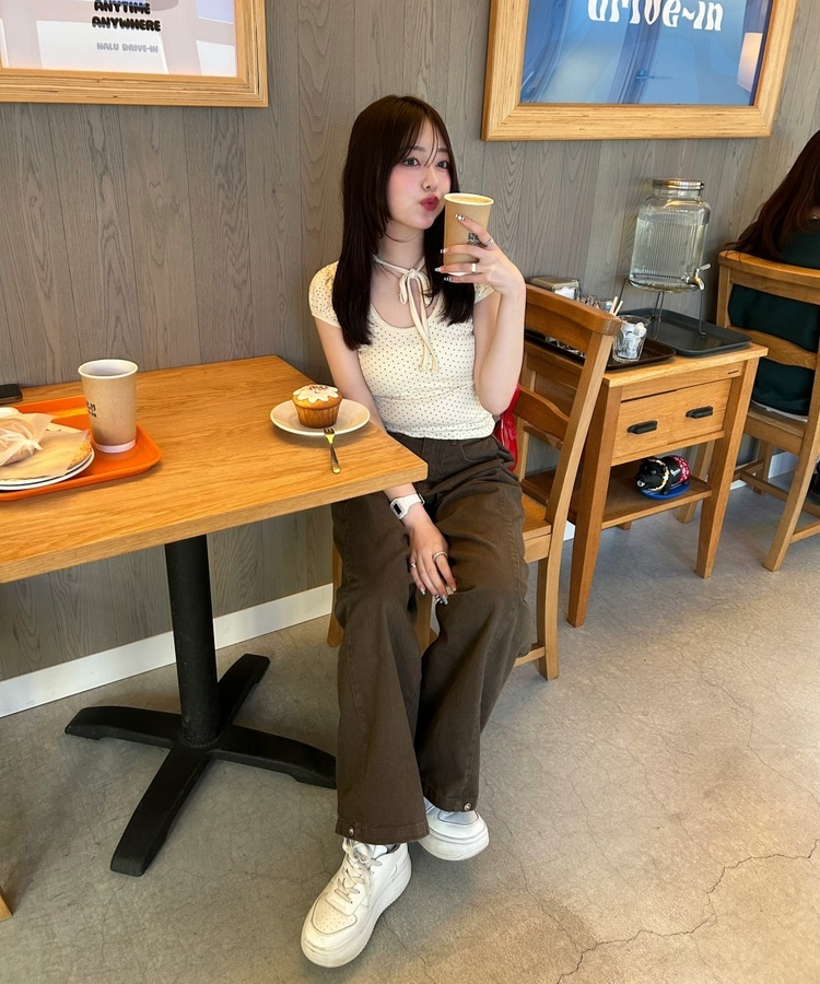 shalomclub MOLA DOT HOODY DRESS 韓国　ドット shalomclub MOLA DOT HOODY DRESS 韓国 ドット - メルカリ