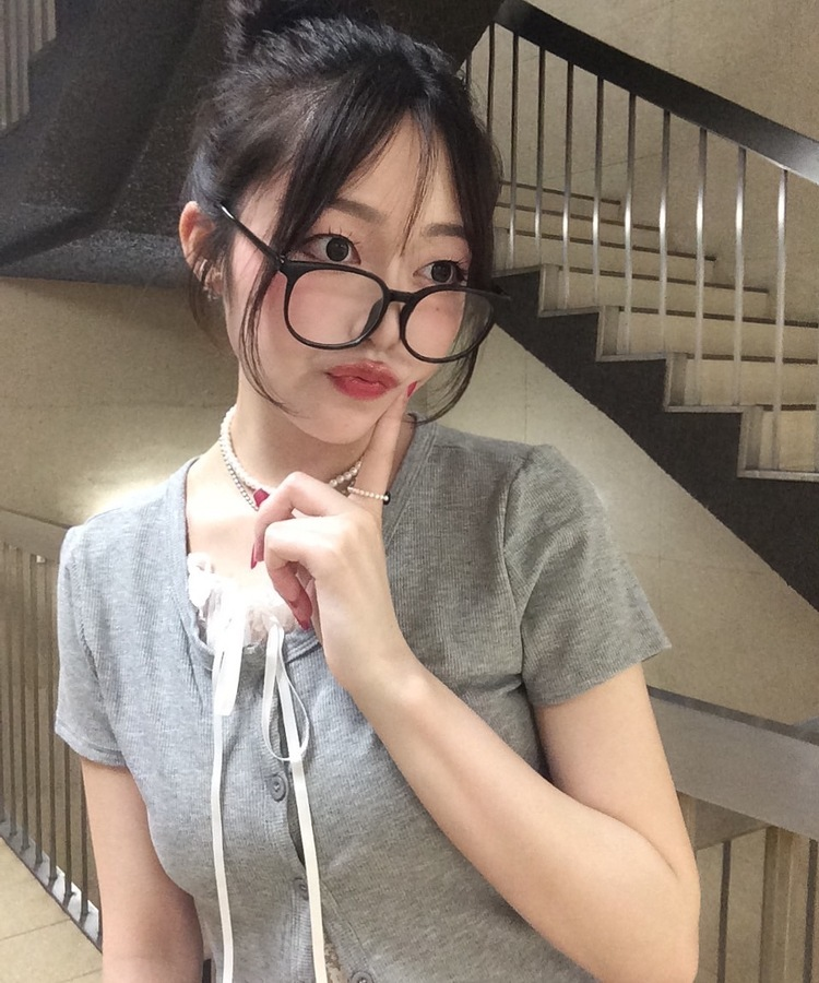 半袖Tシャツ レースレイヤード半袖カーディガン GRAY