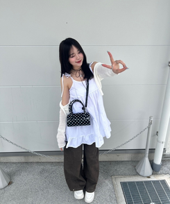 コットンパンツ 【SHORT/BASIC/LONG 丈別】ルーズワイドカラーパンツ BROWN