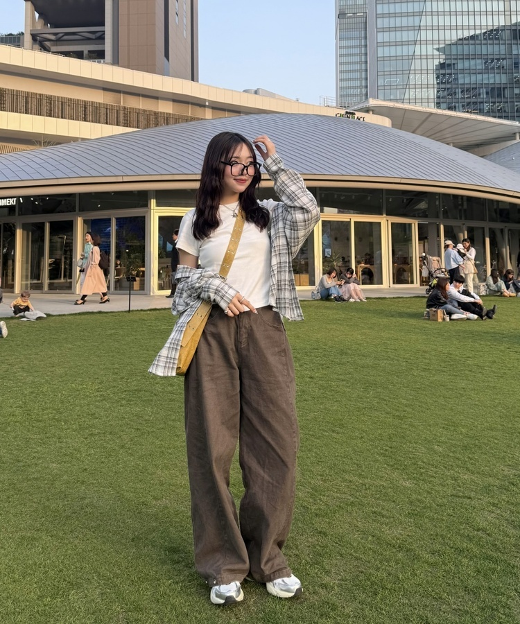[숏/베이직/롱] 기장선택 스냅 와이드 롱팬츠 (4color) 브라운