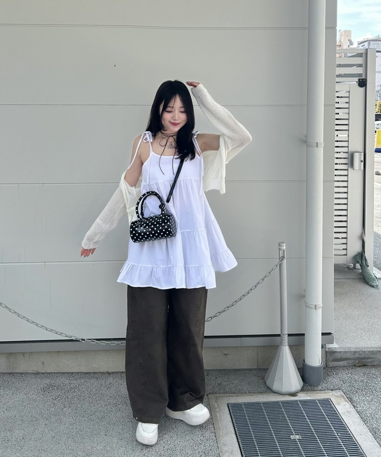 【SHORT/BASIC/LONG 丈別】ルーズワイドカラーパンツ BROWN