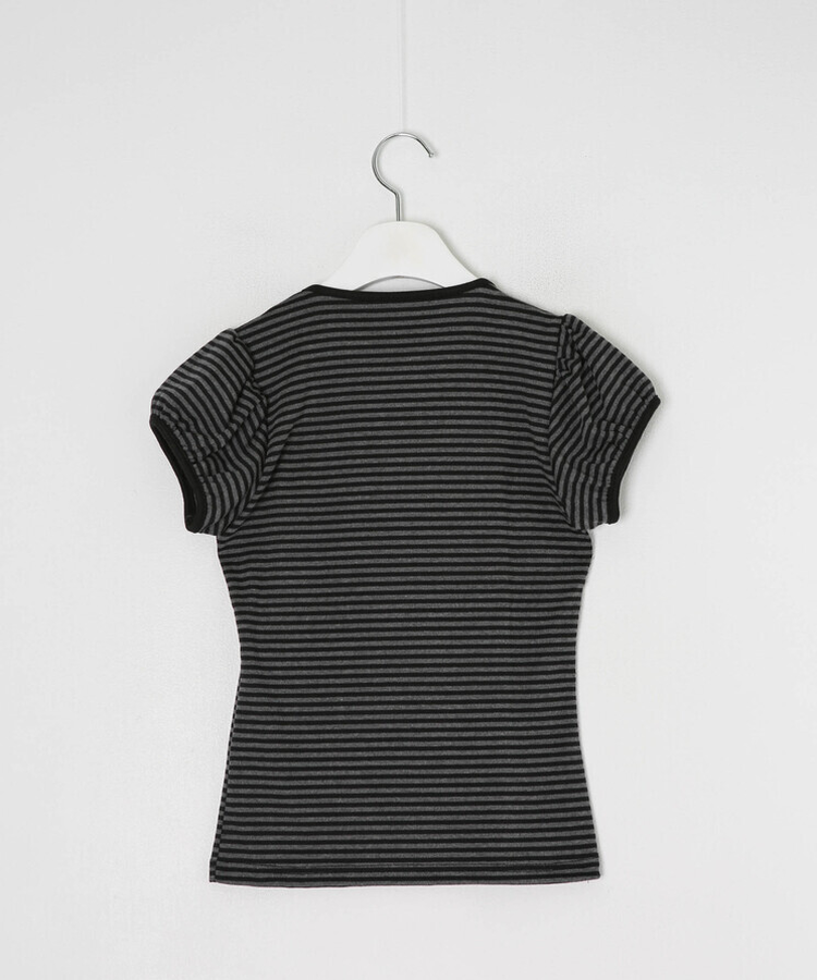 半袖Tシャツ リボンストライプ半袖Tシャツ