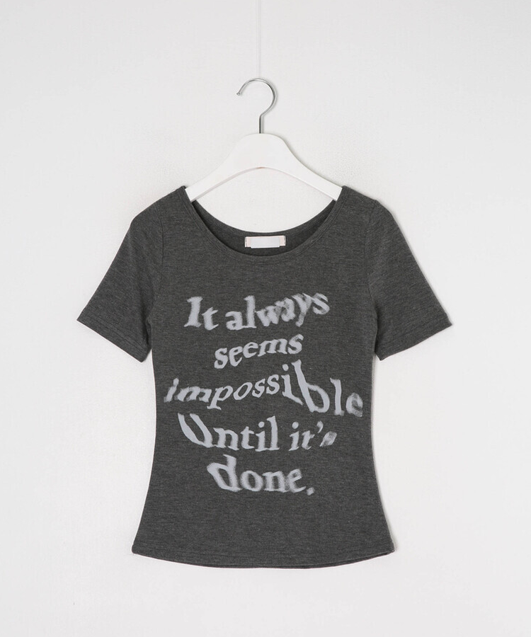 유니크 레터링 반팔 티셔츠 (5color)