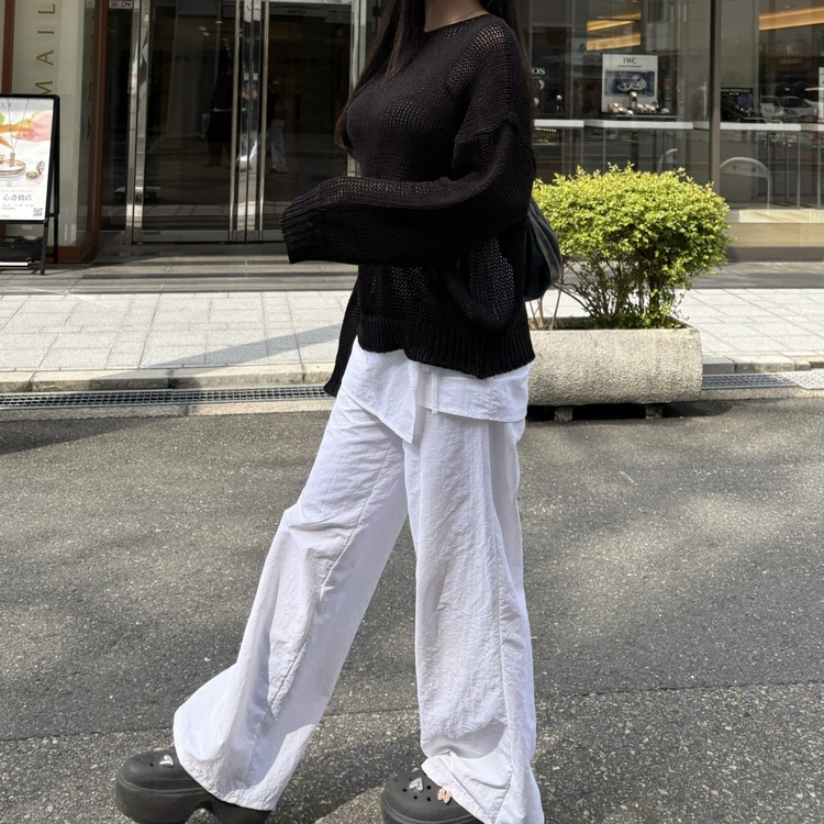 랩레이어드스커트 아이보리