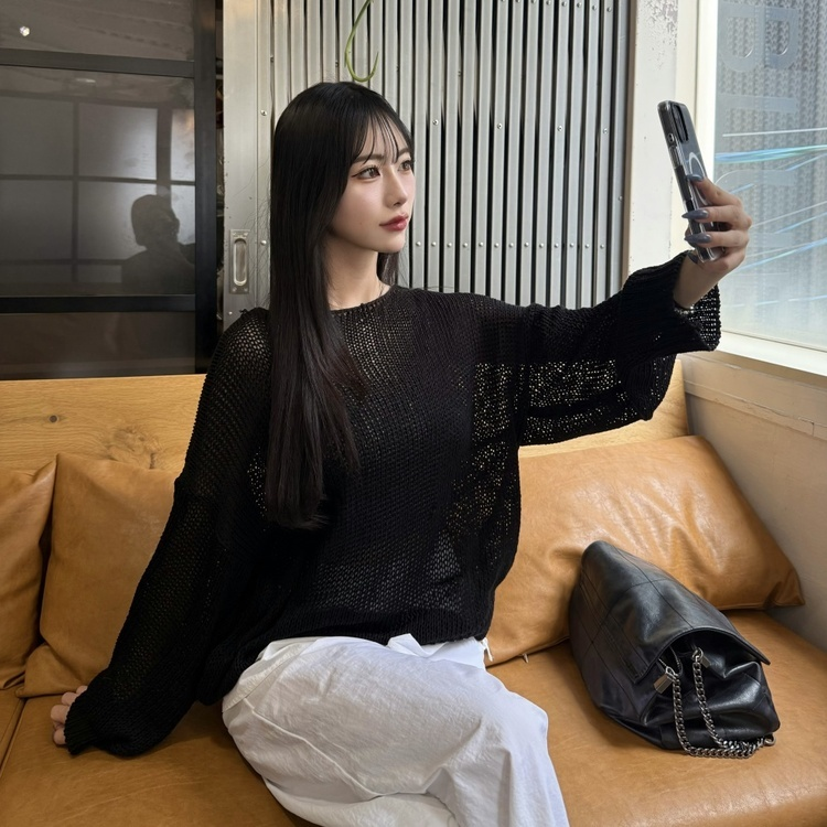 보트넥니트 검정