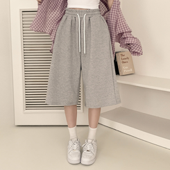 ショートパンツ 5分丈バミューダトレーニングパンツ MELANGE