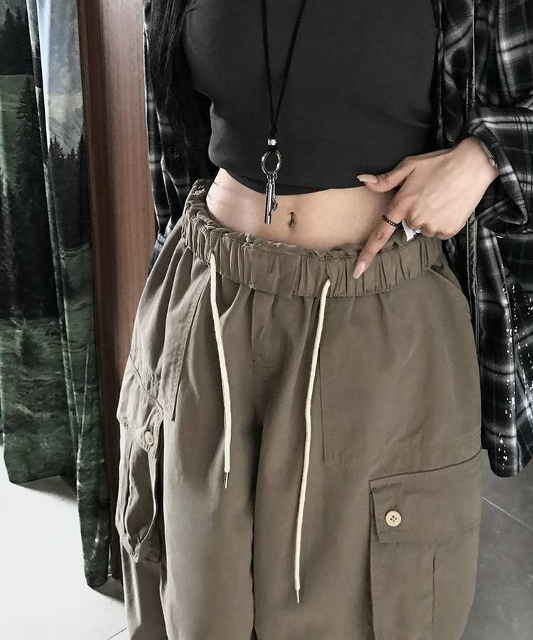 ストリングカーゴパンツ BEIGE