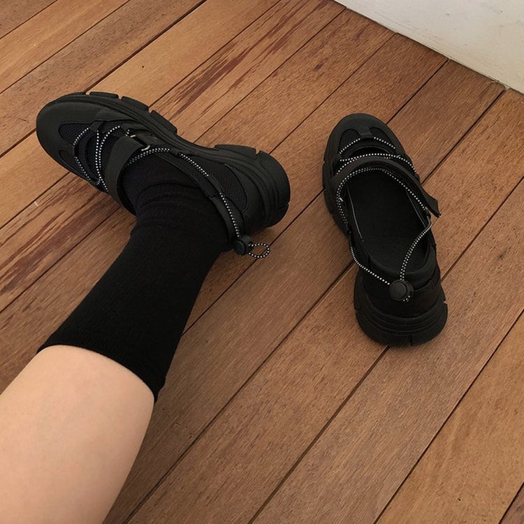 厚底メリージェーンスニーカー BLACK