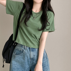 半袖Tシャツ 無地クロップ半袖Tシャツ(10color) MINT