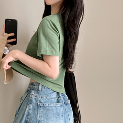 半袖Tシャツ 無地クロップ半袖Tシャツ(10color) MINT