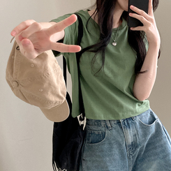 半袖Tシャツ 無地クロップ半袖Tシャツ(10color) MINT
