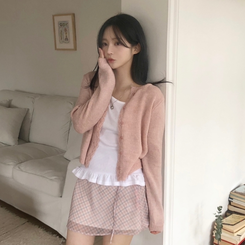 [면100%!필수템!]퓨어 프릴 레이어드 슬리브리스 민소매 나시 3color 화이트