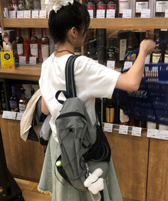 ファッション雑貨 ラビットキーリング BLACK