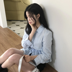 [허리잘록핏보장!]리본 스트링 레이어드 캉캉 프릴 퍼프 남방 셔츠 블라우스 3color 소라