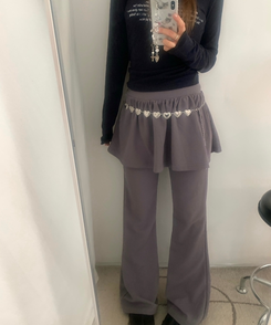 ファッション雑貨 ハートチェーンシルバーベルト SILVER