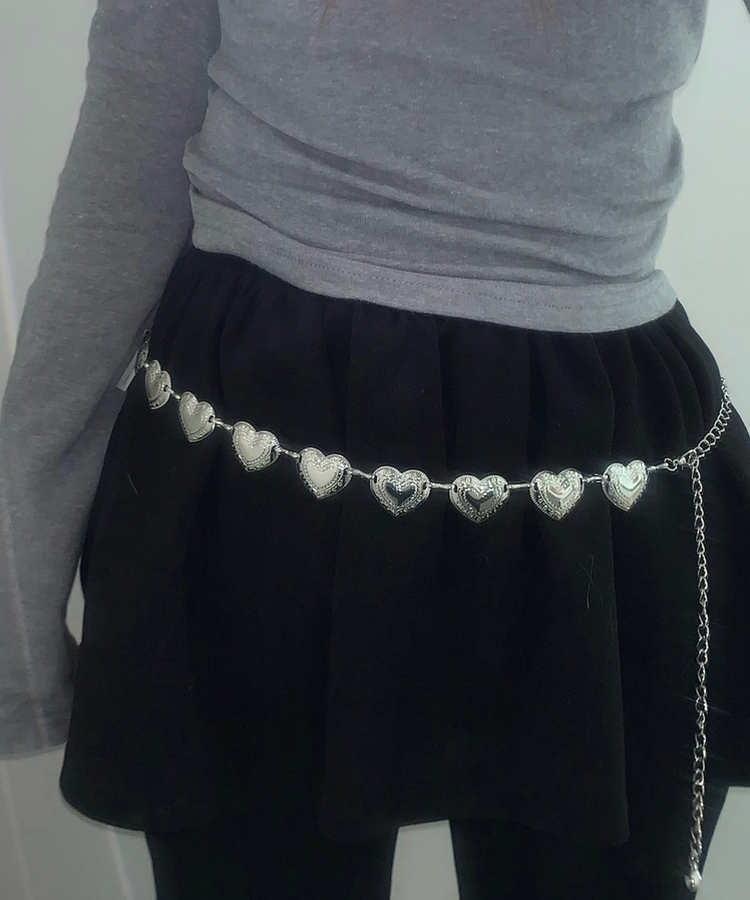 ハートチェーンシルバーベルト SILVER
